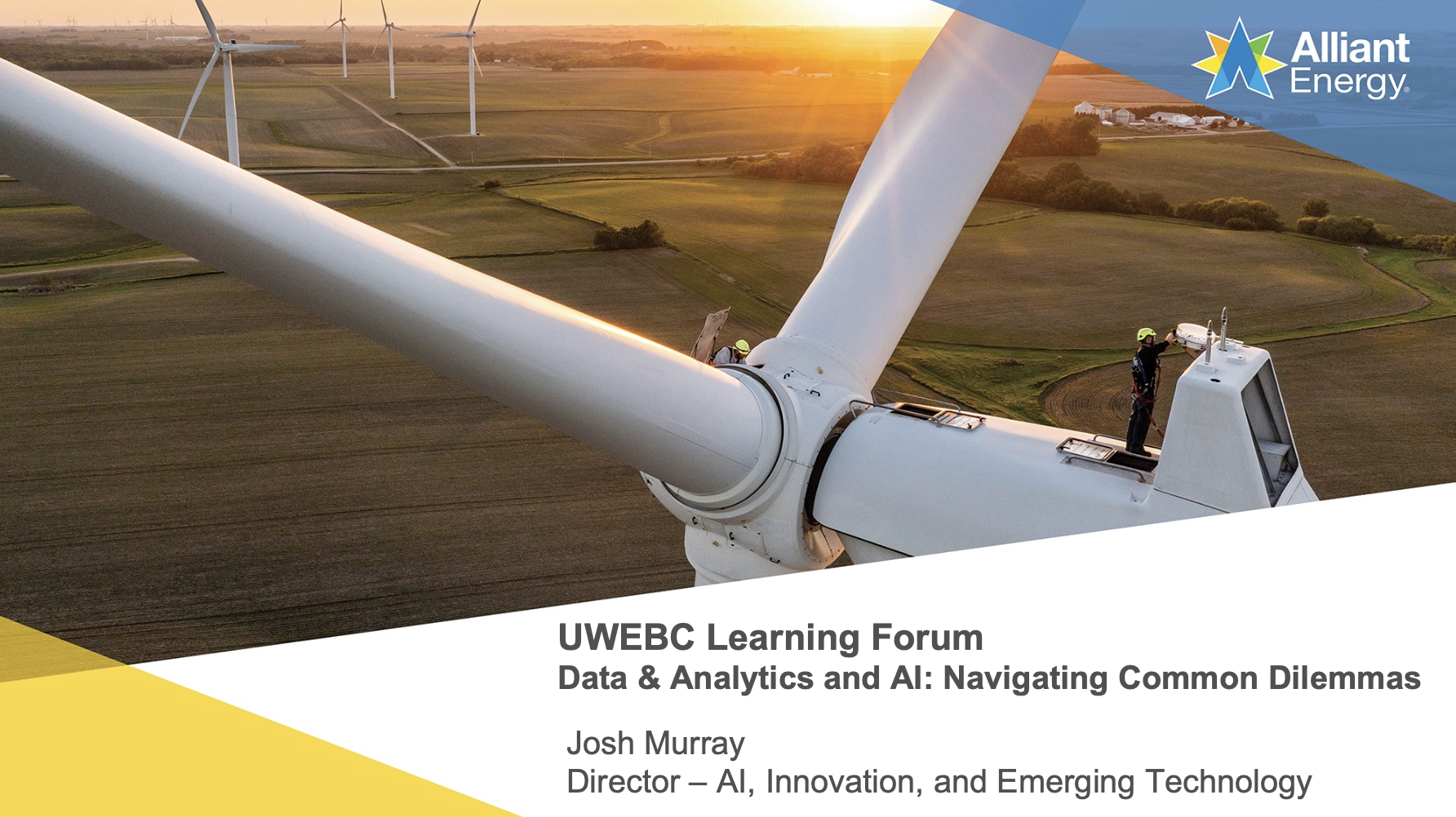 4. Alliant Energy Presentation Slides: Data & Analytics and AI: Navigating Common Dilemmas thumbnail